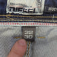 Diesel Hudson Bootcut Blue Stonewash Denim Jeans Men Size W32/L30