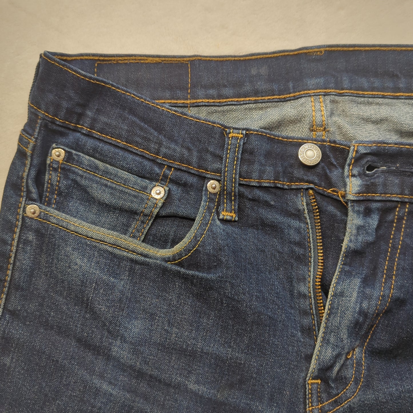Levi's 514 Regular Straight Fit Blue Denim Jeans Men Size W31/L32