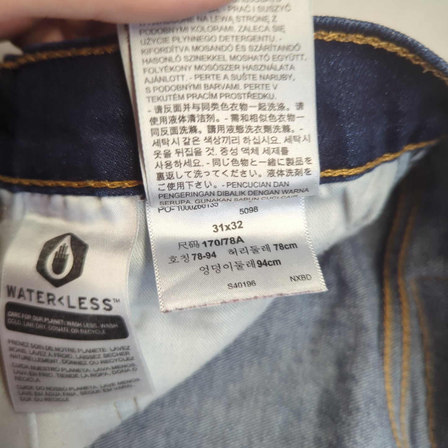 Levi's 514 Regular Straight Fit Blue Denim Jeans Men Size W31/L32