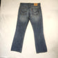 Levi's 512 Slim Tapered Blue Stonewash Denim Jeans Men Size W36/L34