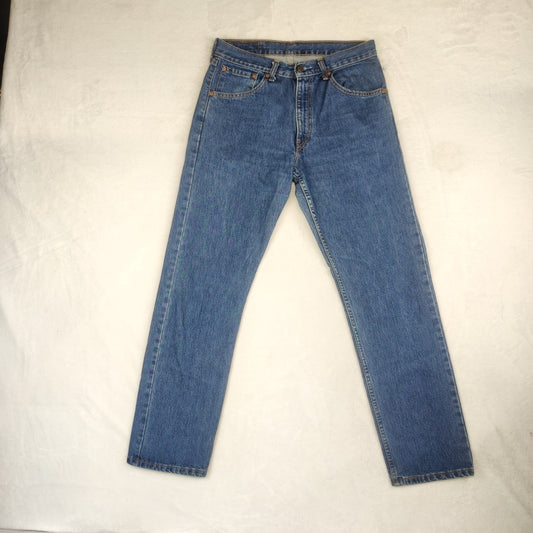 Levi's 521 02 Regular Straight Fit Blue Stonewash Denim Jeans Men W32/L32