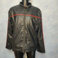 ST Bernard Vintage Black Leather Motorcycle Biker Jacket Men Size 2XL