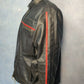 ST Bernard Vintage Black Leather Motorcycle Biker Jacket Men Size 2XL