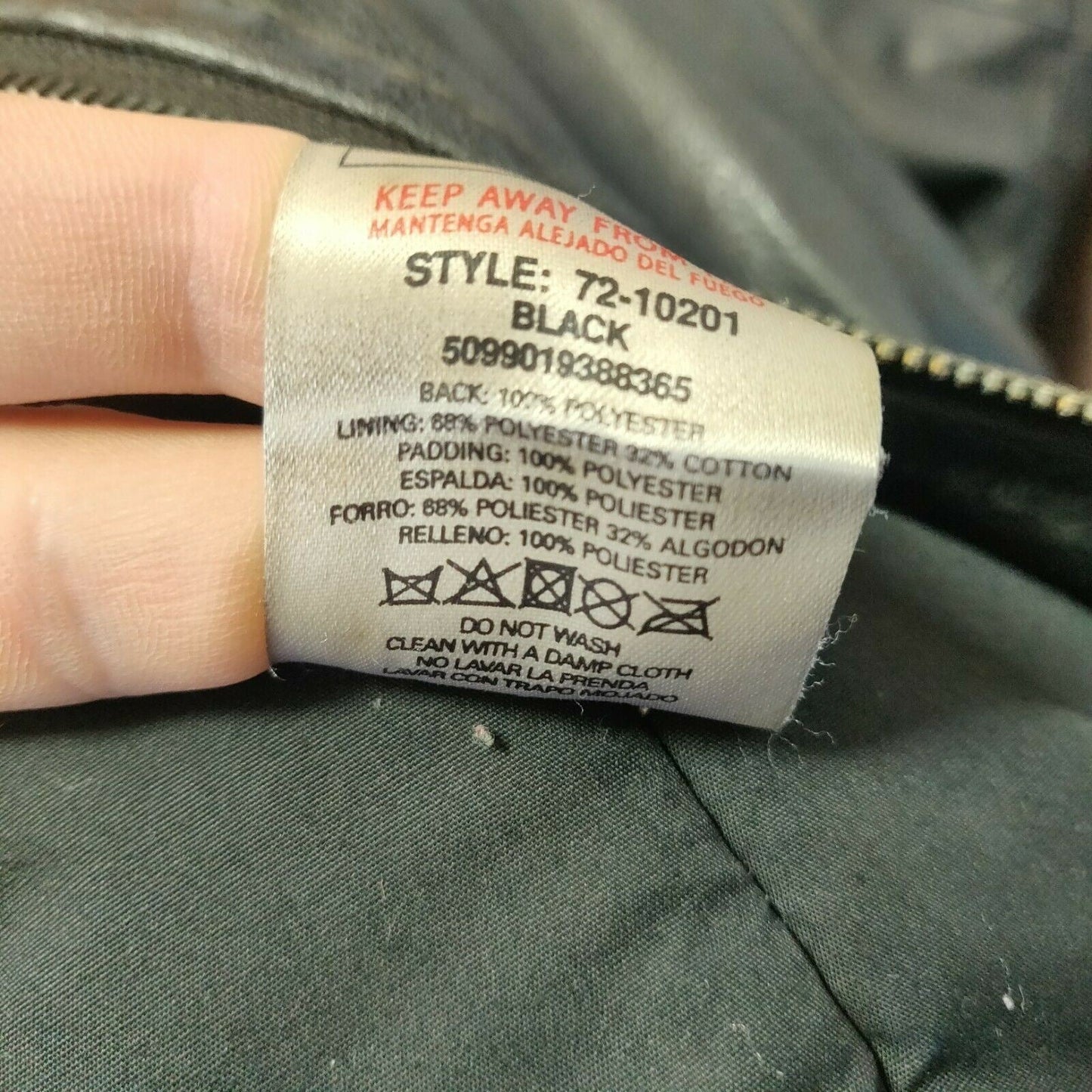 ST Bernard Vintage Black Leather Motorcycle Biker Jacket Men Size 2XL