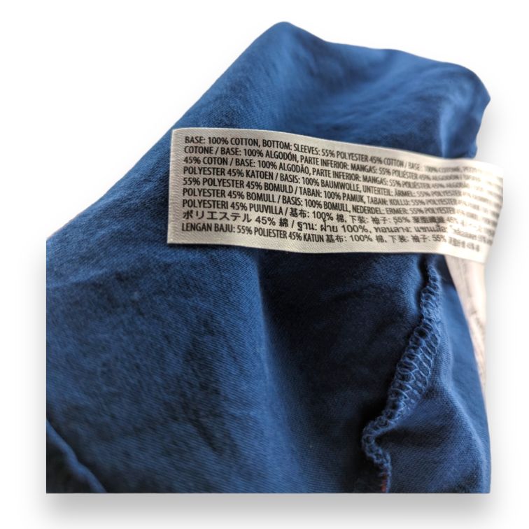 Disney Blue Xavier's School For Gifted Long Sleeve T-shirt Men Size Large