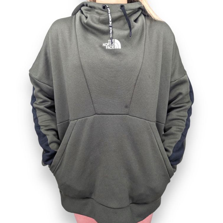 The North Face Green Long Sleeve Pullover Hoodie Women Size Large