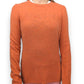 LORD & TAYLOR Orange Cashmere Crew Neck Pullover Jumper Women Size Medium