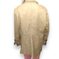 Jerry Lewis Vintage Beige Button Up Genuine Leather Long Coat Jacket Women XL
