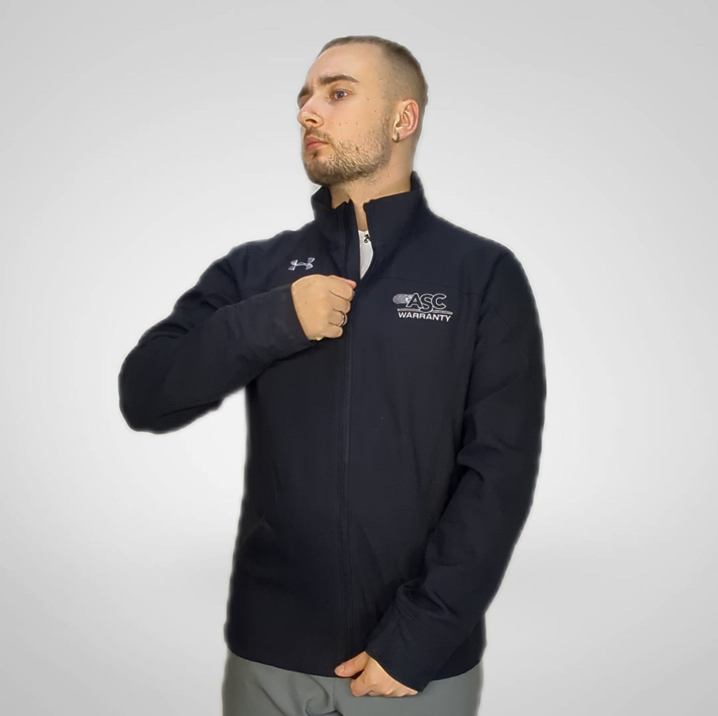 Under Armour ASC Coldgear Infrared Black Windbreaker Jacket Men Medium