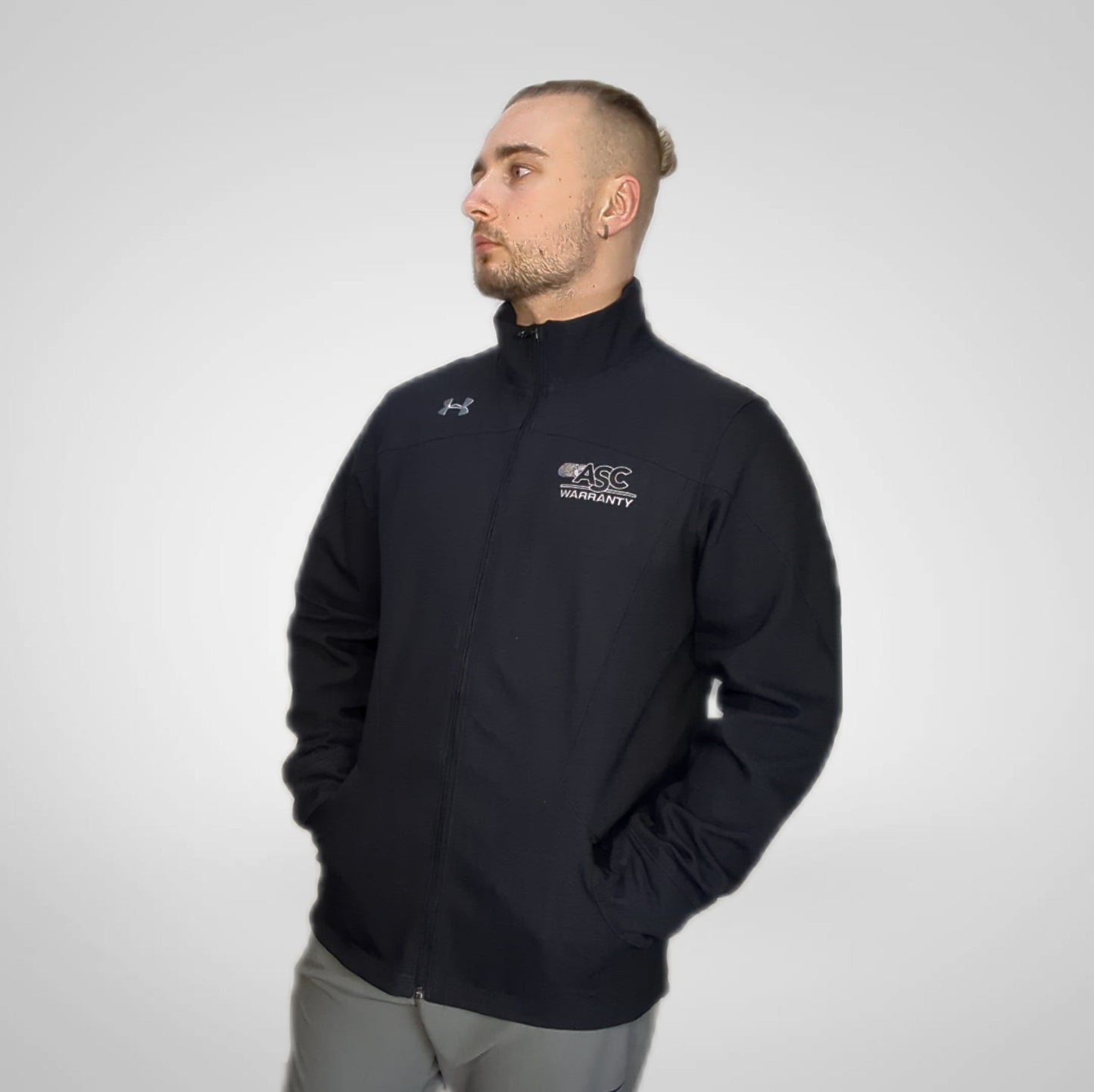 Under Armour ASC Coldgear Infrared Black Windbreaker Jacket Men Medium