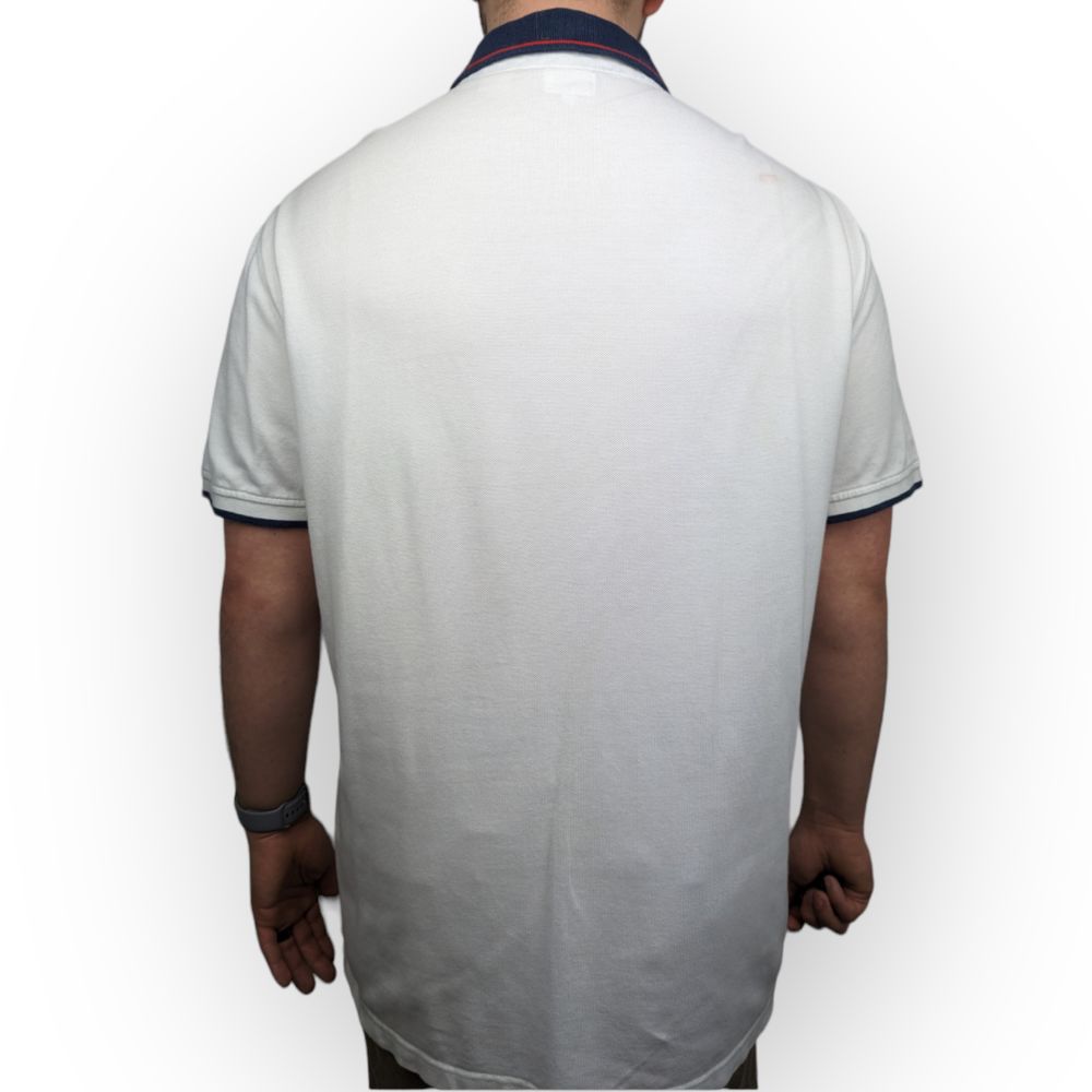 Levi's White Cotton Short Sleeve Polo Shirt Men Size 2XL