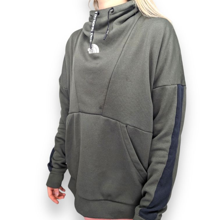 The North Face Green Long Sleeve Pullover Hoodie Women Size Large