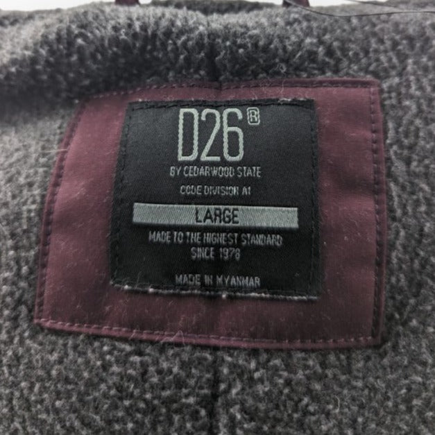 Cedarwood State D26 Burgundy Fleece Lined Hooded Jacket Size Large