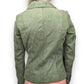 AWEAR Vintage Green Leather Blazer Jacket Women Size UK 8