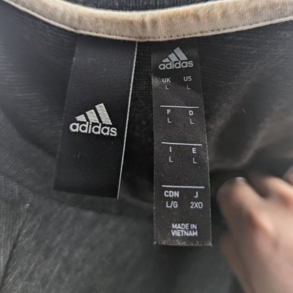 Adidas Volkswagen Germany Black Pullover Crew Neck Sweatshirt Men Size Large