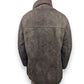 Nurseys Vintage Brown Button Fur Lined Suede Leather Jacket Coat Men Size Large