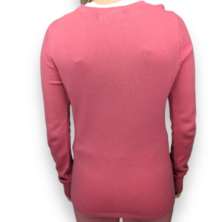 Vineyard Vines Pink Cashmere Crew Neck Pullover Jumper Women Size Medium