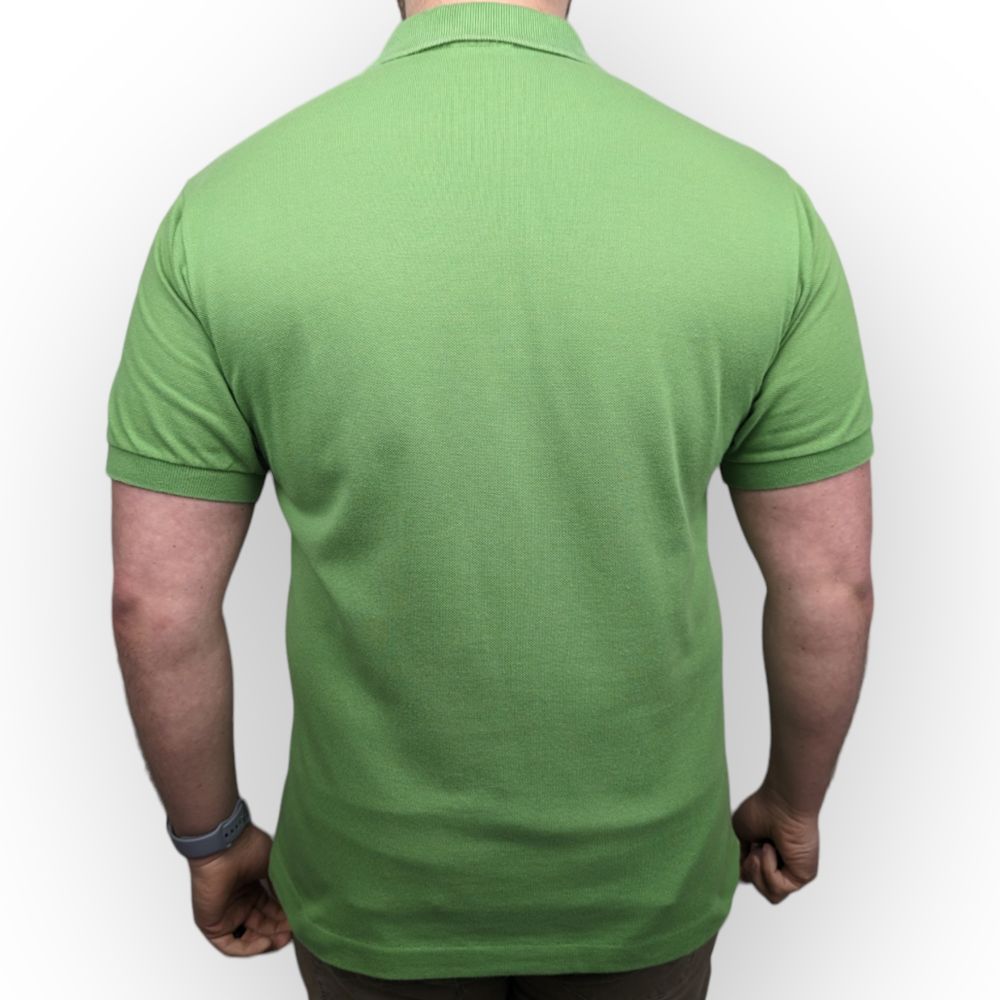 Lacoste Green Cotton Short Sleeve Casual Polo Shirt Men Size Large