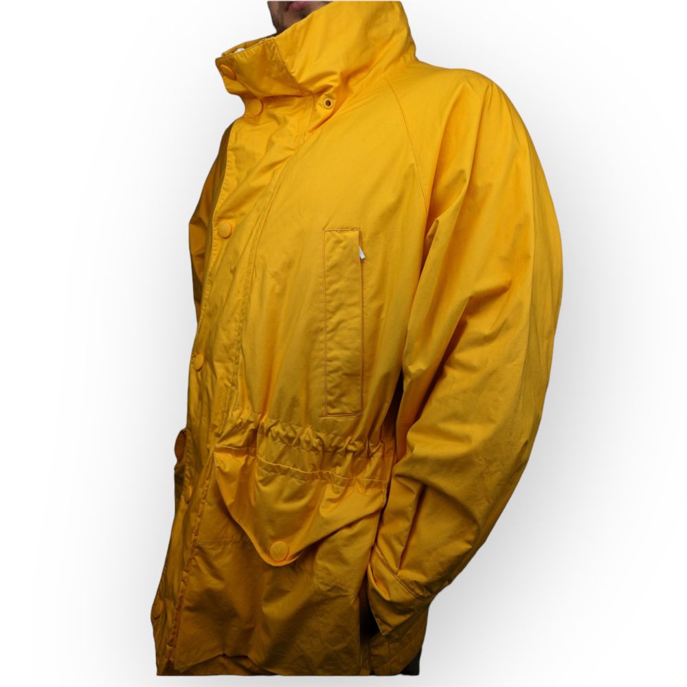 Nautica Vintage Yellow Windbreaker Jacket Men Size Medium