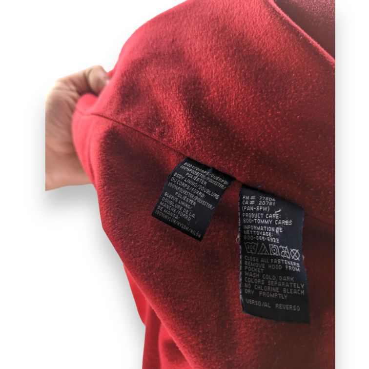 Tommy Hilfiger 90s Vintage Navy Water Stop Yacht Jacket Rain Coat Men Size Large