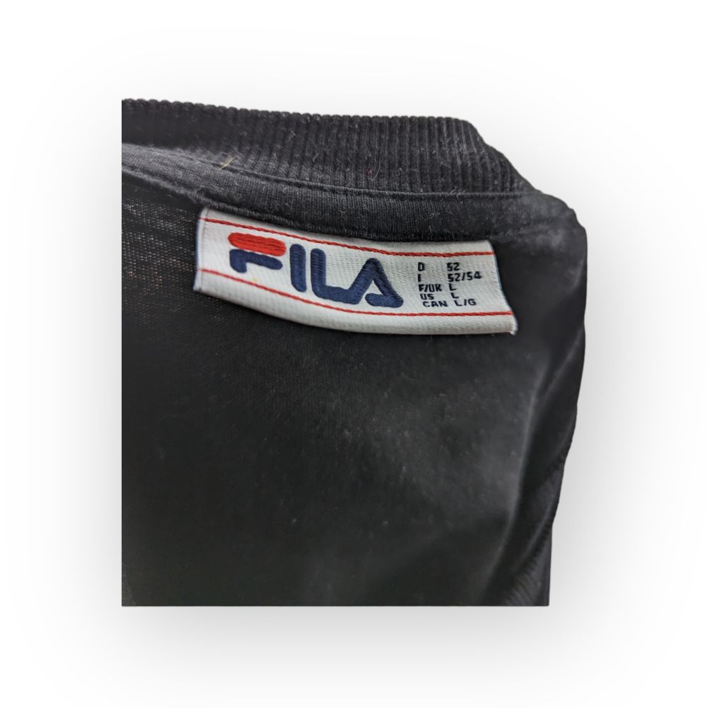 Fila White Short Sleeve Core Strips Casual T-shirt Men Size Large