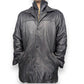 Jabbari Vintage Black Button Collar Real Leather Jacket Coat Men Size XL