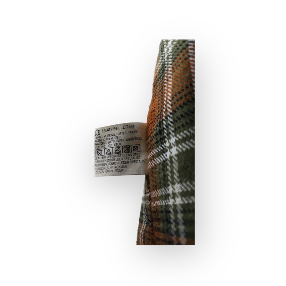 Modern Classic Black Button Up Leather Coat Men Size Large