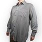 Tommy Hilfiger Grey Long Sleeve Cotton Dress Shirt Men Size 2XL