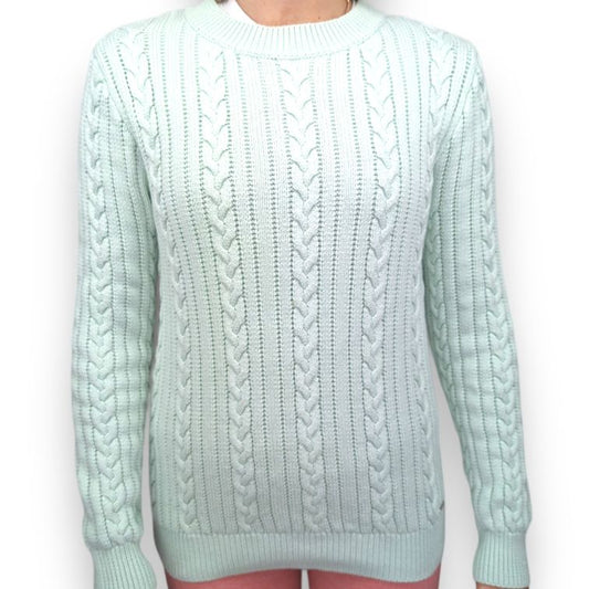 Diesel Blue Knit Long Sleeve Crew Neck Pullover Jumper Women Size Small