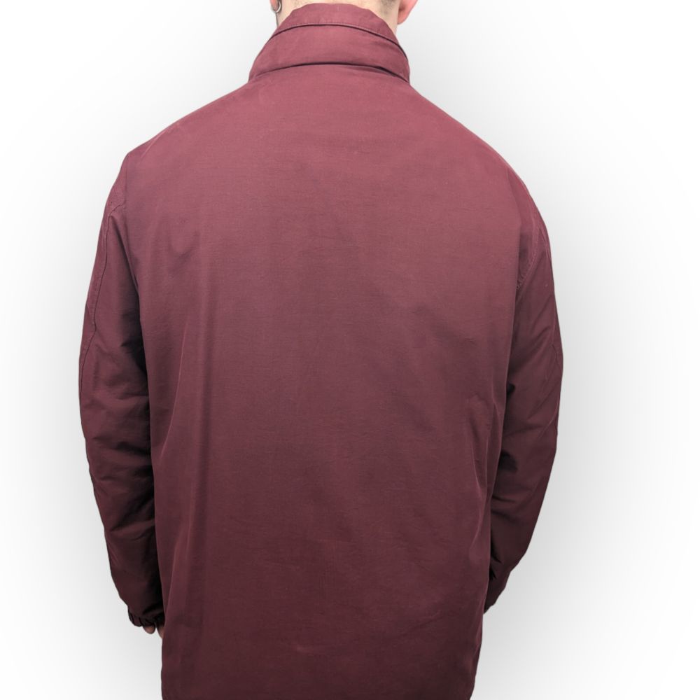 Timberland Vintage Burgundy Windbreaker Jacket Men Size Large