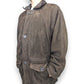 Kartel Vintage Brown Button Up Suede Leather Jacket Coat Men Size XL