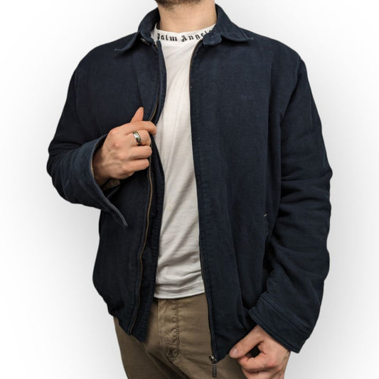 McGregor Drizzler Vintage Navy Bomber Jacket Men Size XL