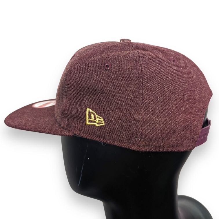 9FIFTY Los Angeles Burgundy Snapback Hat Men Small/Medium