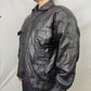 Real Leather Vintage Black Leather Motorcycle Jacket Men Size Large