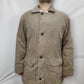 Melka Vintage Beige Tan Corduroy Pea Coat Jacket Men Size Large