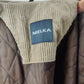 Melka Vintage Beige Tan Corduroy Pea Coat Jacket Men Size Large
