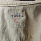 Fossil Vintage Beige Long Sleeve Denim Shirt Men Size Large