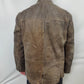 Valentino Vera Pelle Vintage Brown Leather Jacket Coat Men Size Medium