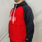 Nike Air Red Black Half Zip Anorak Windbreaker Jacket Men Size Large