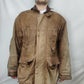 Hide Park Brown Tan Leather Jacket Overcoat Coat Men Size Large