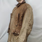 Hide Park Brown Tan Leather Jacket Overcoat Coat Men Size Large