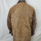 Hide Park Brown Tan Leather Jacket Overcoat Coat Men Size Large