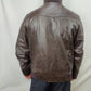 Gap Vintage Brown Leather Jacket Coat Men Size Large