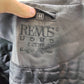 Remus Uomo Black Long Leather Jacket Coat Men Size XL