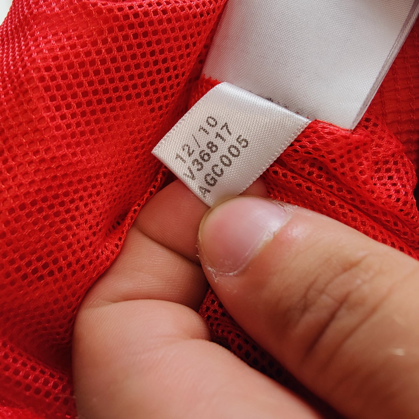 Adidas Red Lightweight Windbreaker Jacket Men Size Large