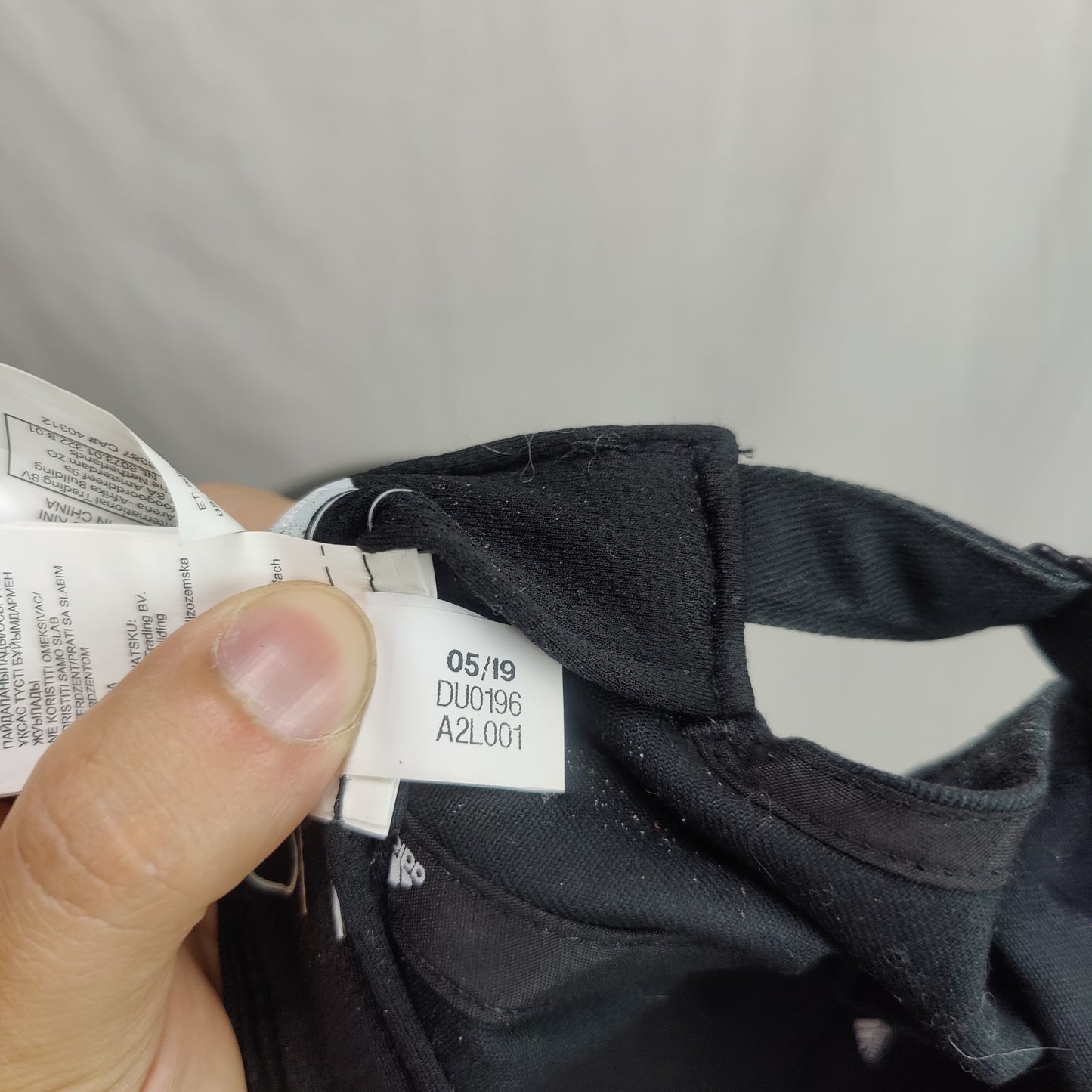 Adidas Black Embroidered Baseball Cap Hat Men One Size