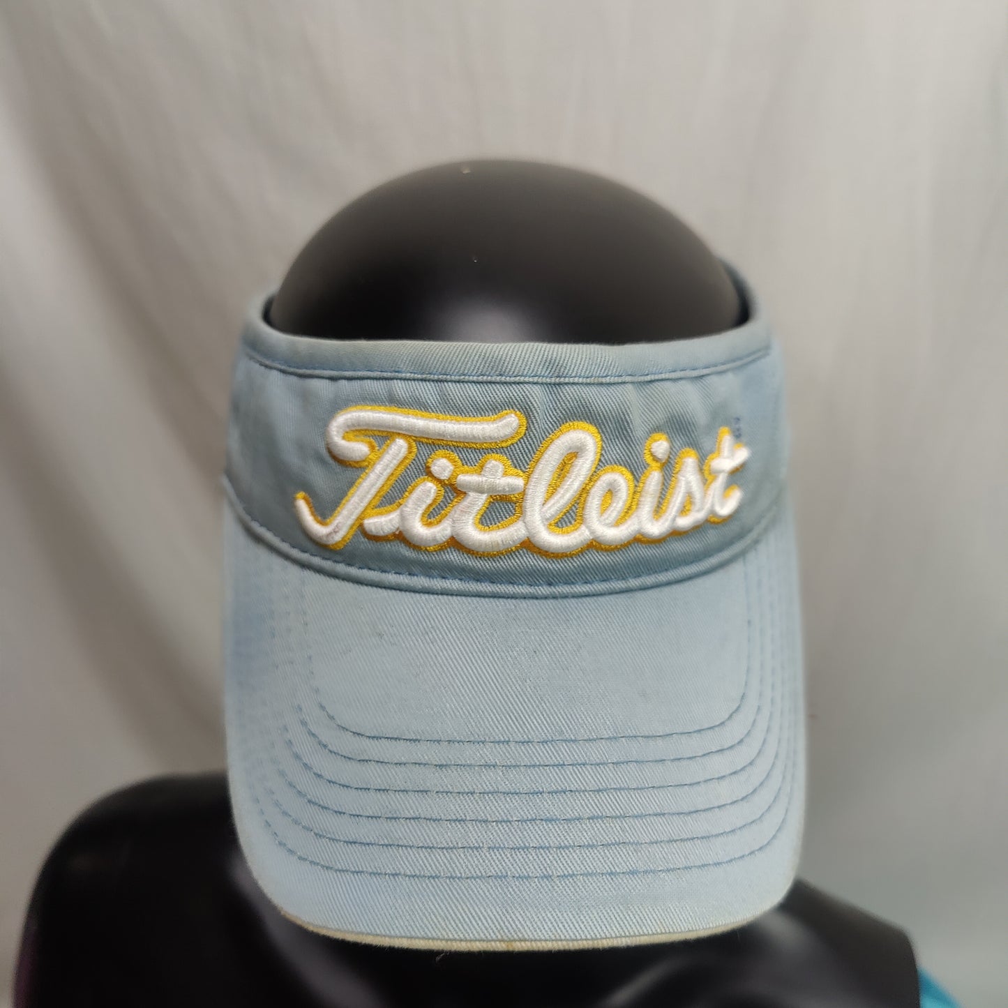 Titleist Vintage Light Blue Embroidered Visor Hat Women One Size