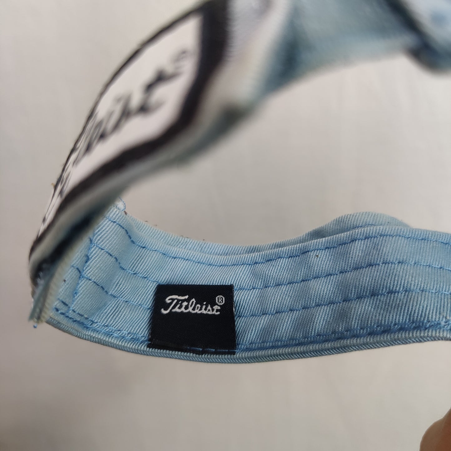 Titleist Vintage Light Blue Embroidered Visor Hat Women One Size