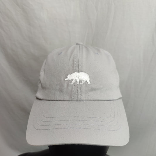 The North Face Grey Embroidered Bear Baseball Cap Hat Men One Size