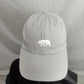 The North Face Grey Embroidered Bear Baseball Cap Hat Men One Size
